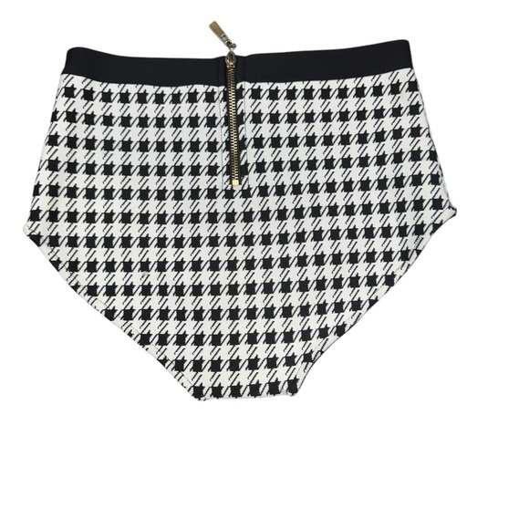 CHIC THE BRAND.Black and White Gingham Bikini with High-Waisted Bottoms - Picture 4 of 16